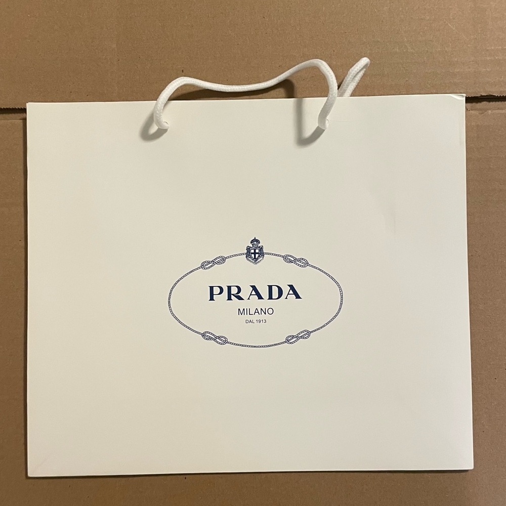 Prada paper bag
